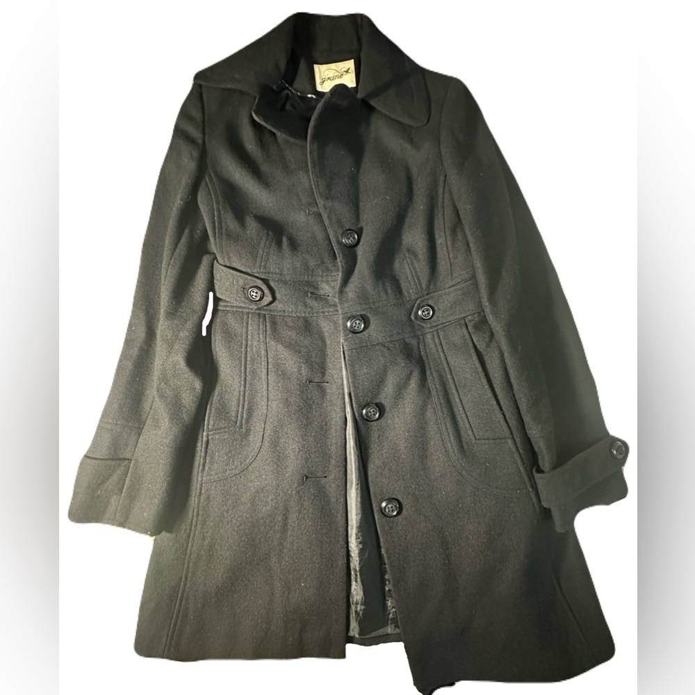 Grane Elegant Black Trench Coat